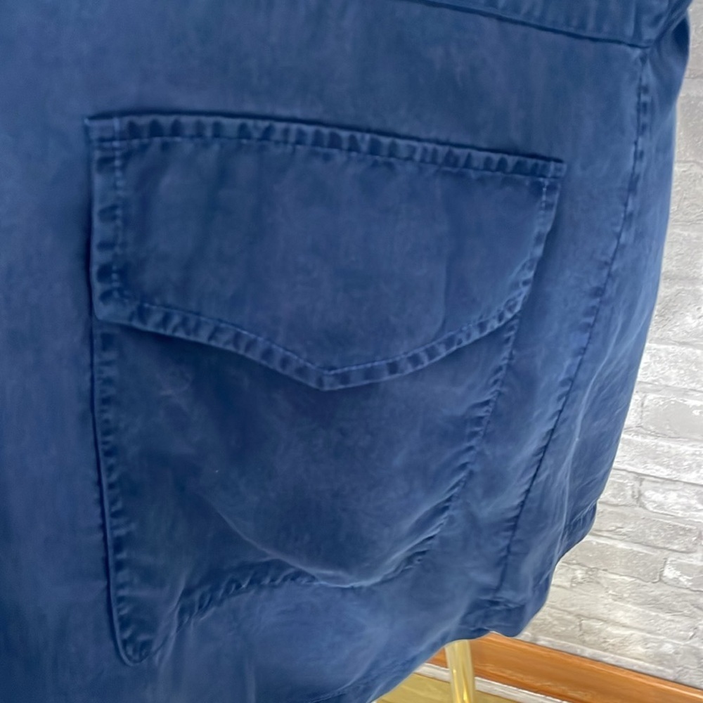 Sanctuary Navy Blue Cloudscape Draped Jacket NWT - image 2